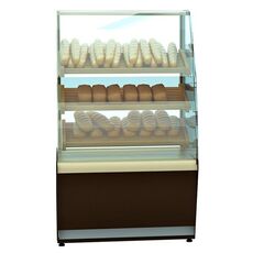 Витрина хлебная Polus K70 N 1,3-2 Bread 0012-0109 без стекла (Хлебная 1,3 Сarboma)