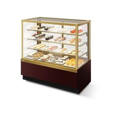 Витрина холодильная Chilz Vete KUB LUX 90 (шоколад / золотой глянец)