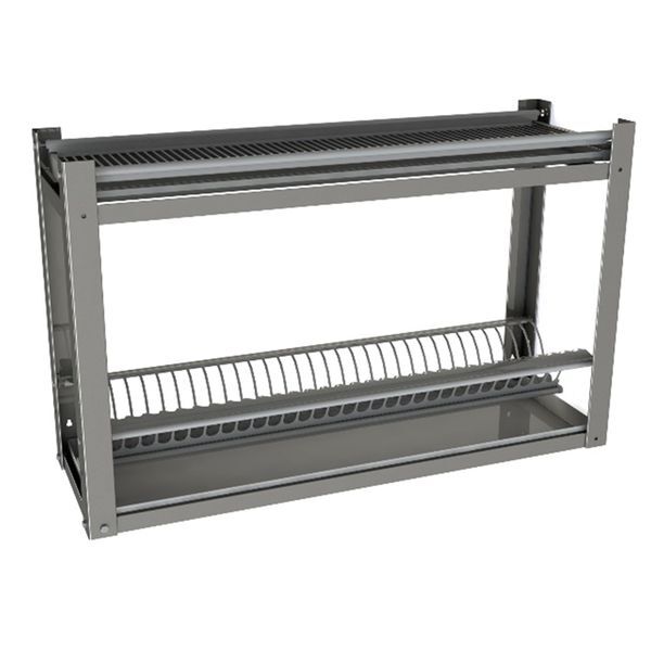 Полка настенная для сушки посуды Restoinox ПНТС-1/1-600-ЭЦ