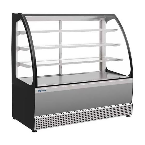 Витрина холодильная Kayman KВК-1305М Люкс (нерж. сталь)