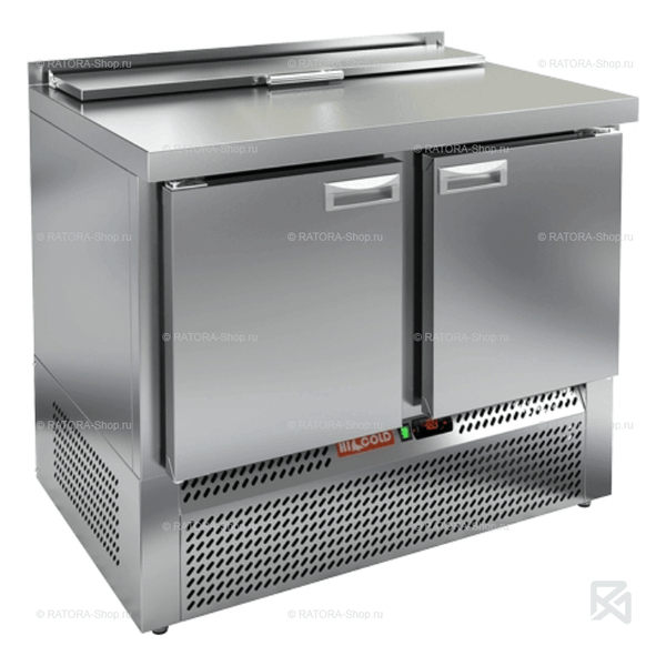 Стол для салатов Hicold SLE1-11GN (1/3) с крышкой